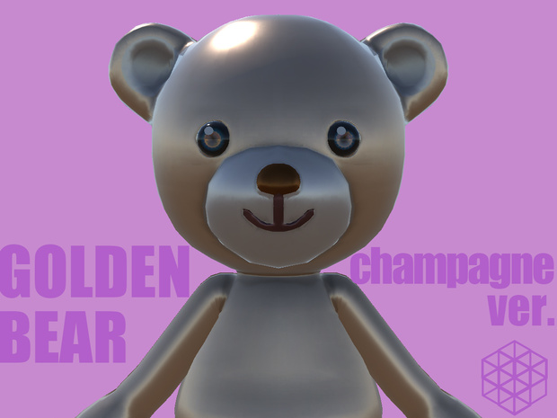 GOLDEN BEAR champagne gold ver.PC＜金色くまちゃん-シャンパンゴールド-＞