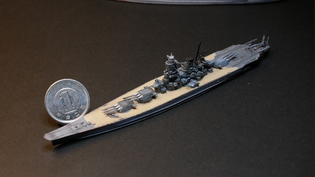 戦艦大和1941(就役時)　＆ 一号艦艤装時の姿