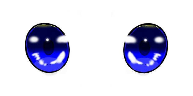 Par de ojos de color azul 