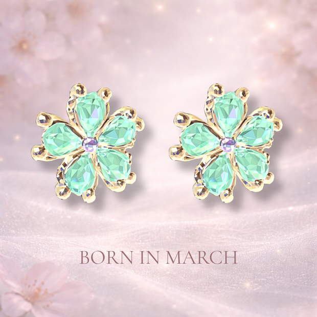 ３月の誕生石ピアス　BORN IN MARCH ― 離さないままで ―