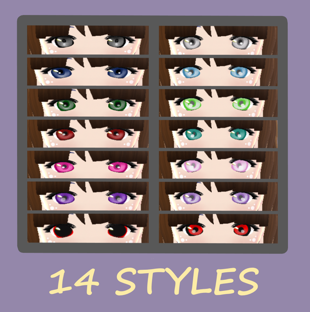 [3D Model] Eye Textures 14 Set