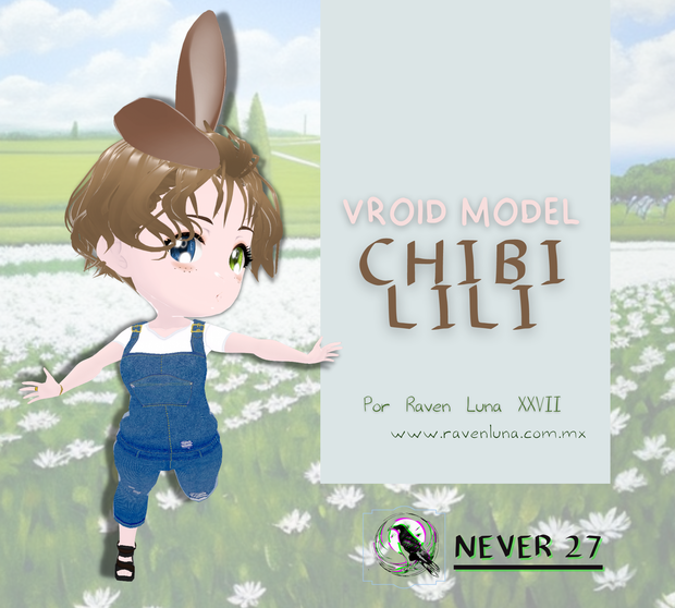 Modelo 3D vrm =-= CHIBI LILI =.=