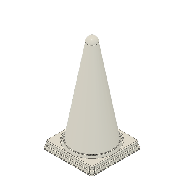 三角コーン(Safety Cone) 3Dデータ