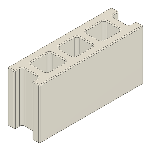 コンクリートブロック(Concrete Block) 3Dデータ