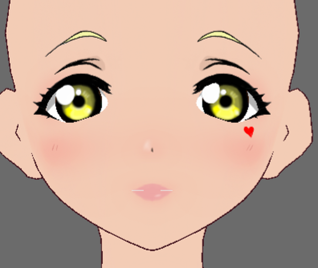 Mari Ohara Twilight Cowgirl from Love Live! Sunshine!! Face VRoid Textures (Eyes & Skin)