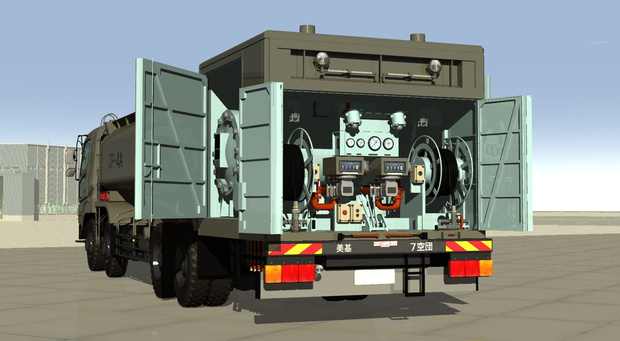 航空自衛隊2000L航空機燃料給油車