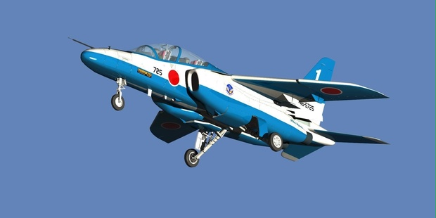 航空自衛隊アクロバットチーム T-4ブルーインパルス - 3Dえいじくん