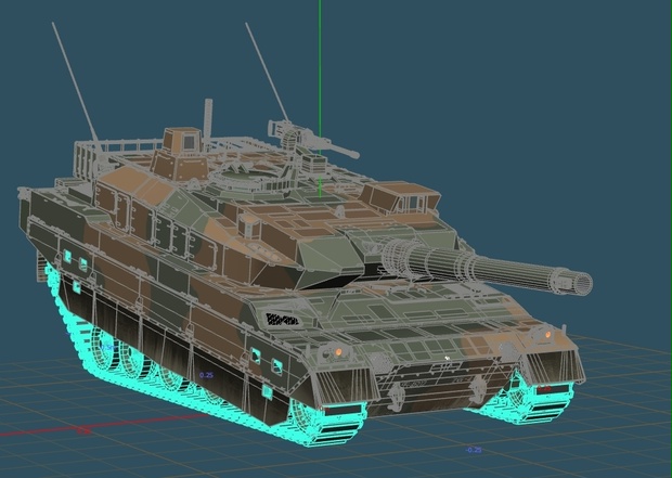 10式戦車　姿勢制御履帯4セット