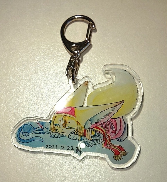 埋む嵐｣-猫の日セバちゃんアクリルキーホルダー - なすび稲荷西