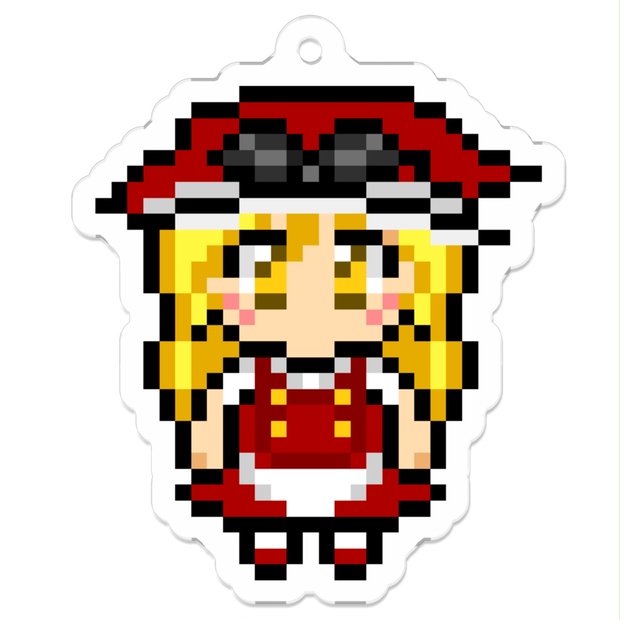 アクリルドットキーホルダー 霧雨魔理沙（2Pカラーver） - あんころ餅