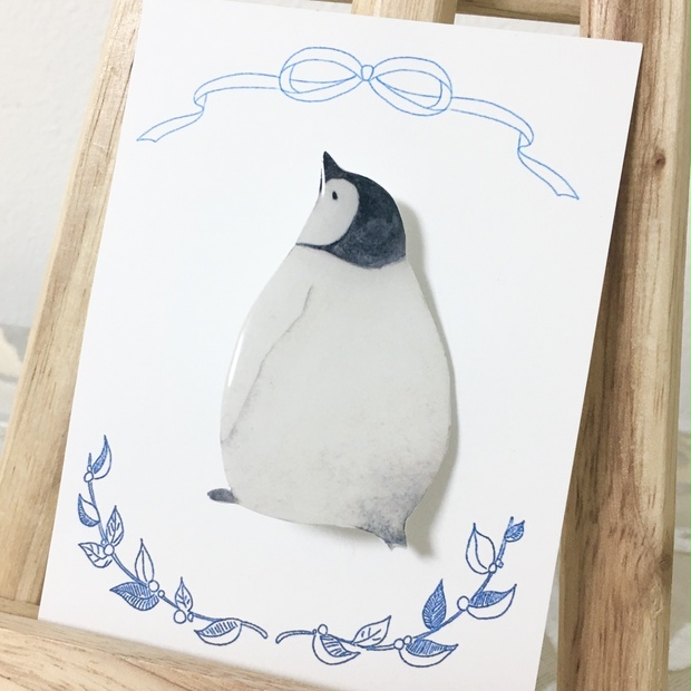 皇帝ペンギン 雛 ブローチ - ペンギンのアトリエ - BOOTH
