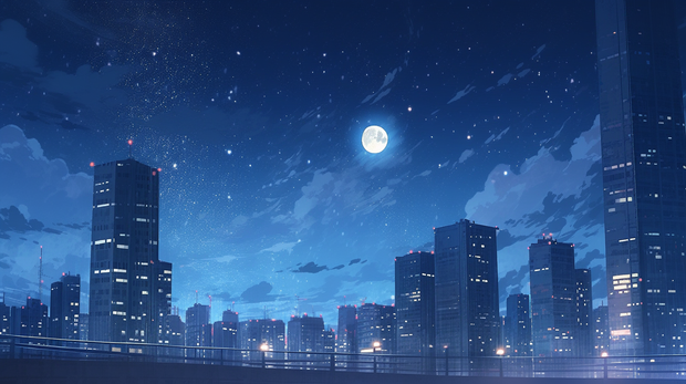 街、星空、夜空の背景素材１～１２
