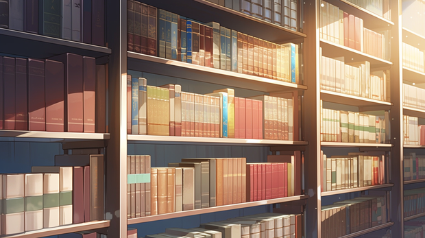図書室、図書館な背景素材１～１２