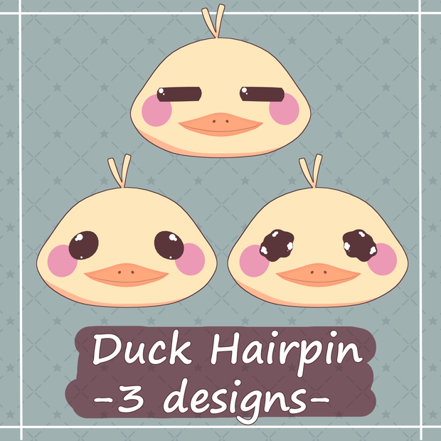 【VRChat】Duck hairpin / アヒルのヘアピン