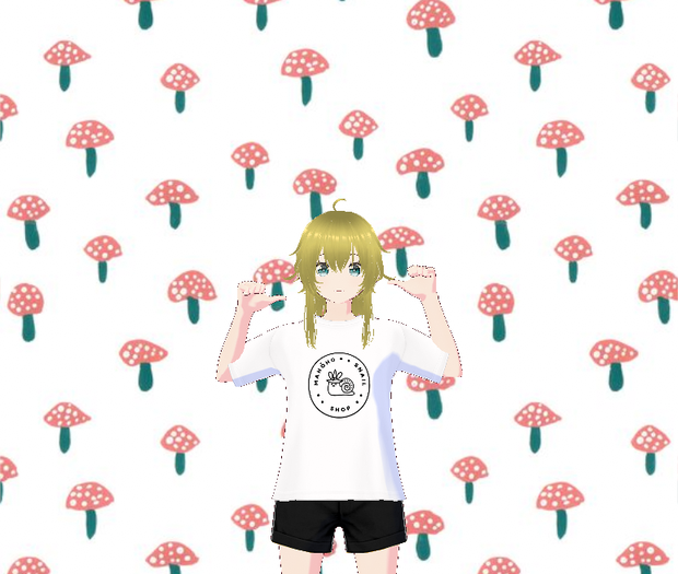 White Tshirt Mahoho Snail Logo Free