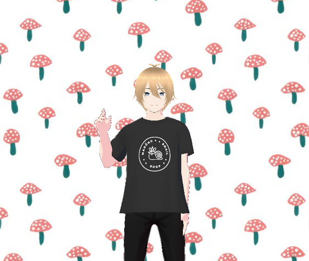 Black Tshirt Mahoho Snail Logo Male Free