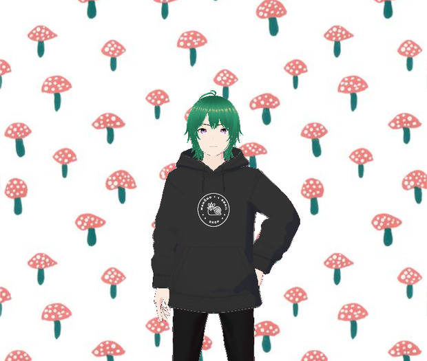 Black hoodie Mahoho Snail Logo male free