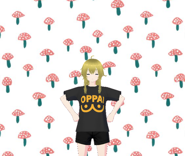 Oppai Tshirt Female Black
