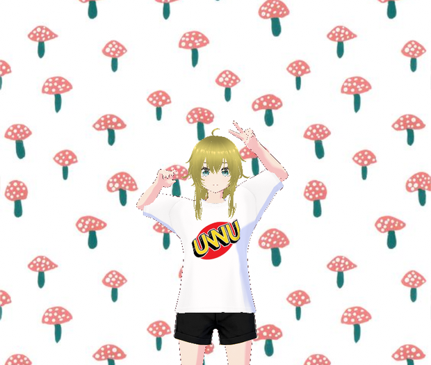 uwu white tshirt female