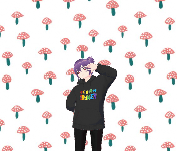 Gaymer Black Hoodie Female