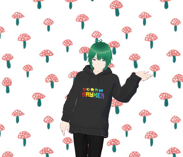 Gaymer Black Hoodie Male