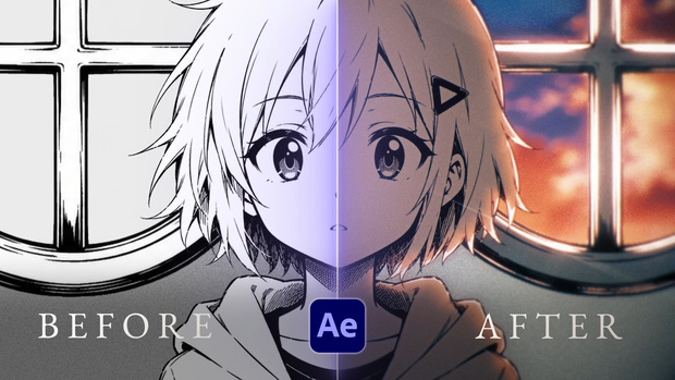 空の色と同期するリムライト演出AEP
