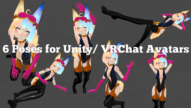 6 Poses for Unity/VRChat