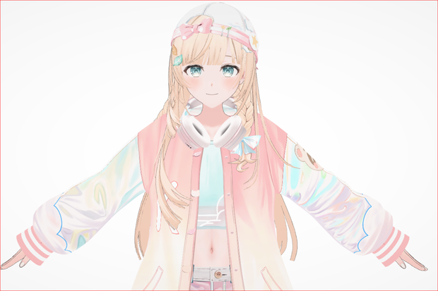 Kazama Iroha (stadium jacket) 3D Characters 3D Model VRChat