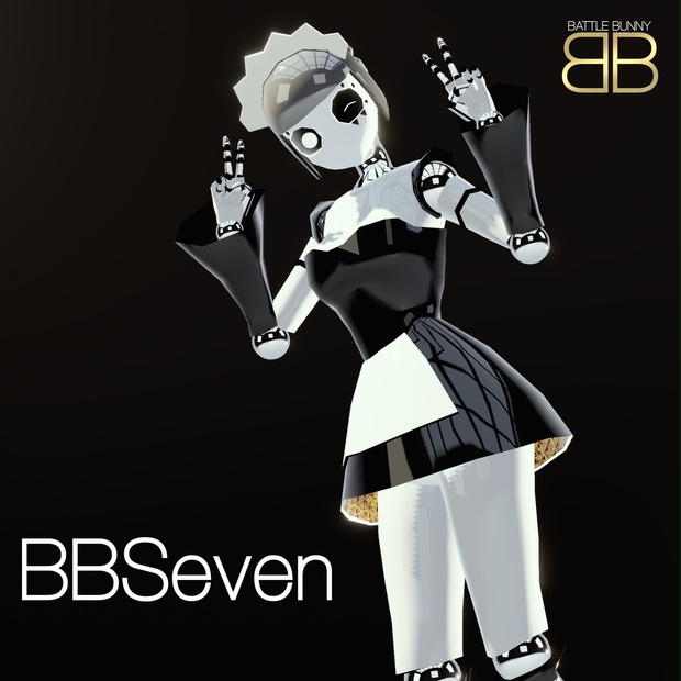 [Original 3D Model] BBSeven Robot Maid VRChat Avatar