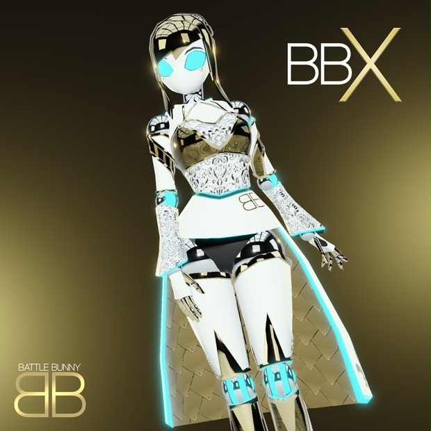 [Original 3D Model] BBX Royal Robot VRChat Avatar - Battle Bunny Mods ...