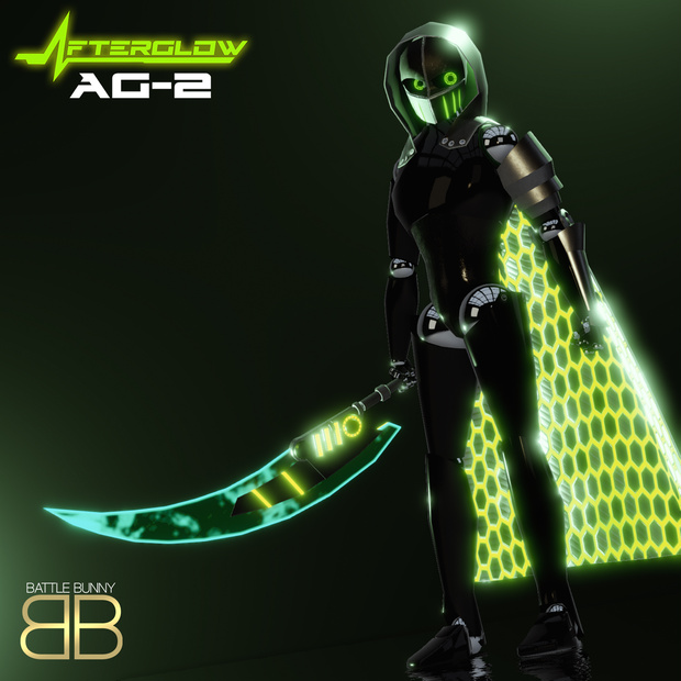 [Original 3D Model] Afterglow AG-2 Reaper Robot VRChat Avatar