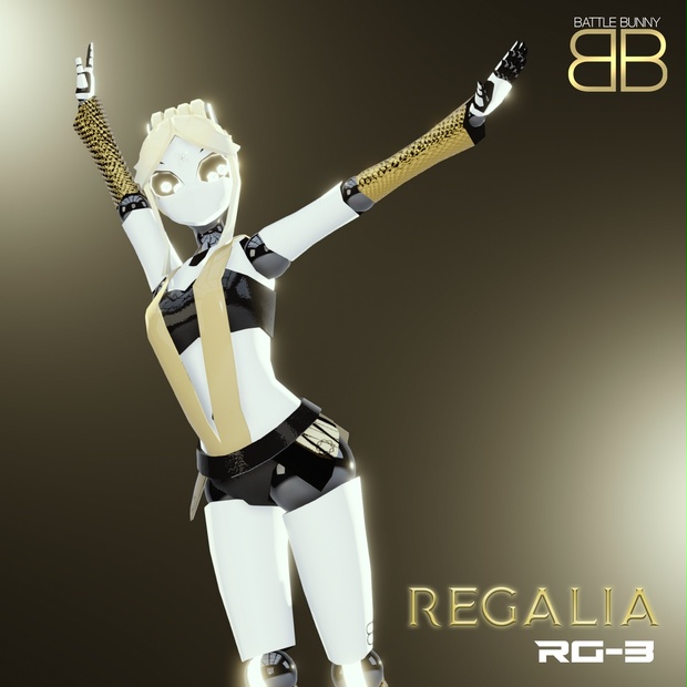 [Original 3D Model] Regalia RG3 Dancer Robot VRChat