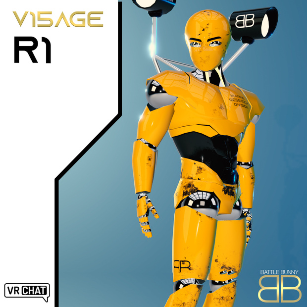 [Original 3D Model] V15AGE R1 Marine Research Heavy Male Robot VRChat Avatar