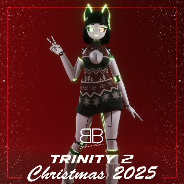 [Original 3D Model] TRINITY TR2Xmas FREE for VRChat [PC/ QUEST]
