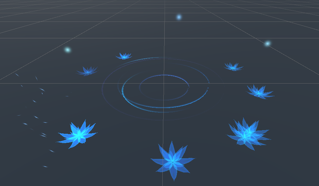 연꽃 파티클 세트(Lotus particle set)