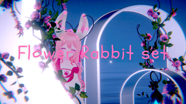 꽃 토끼 세트(Flower Rabbit set)