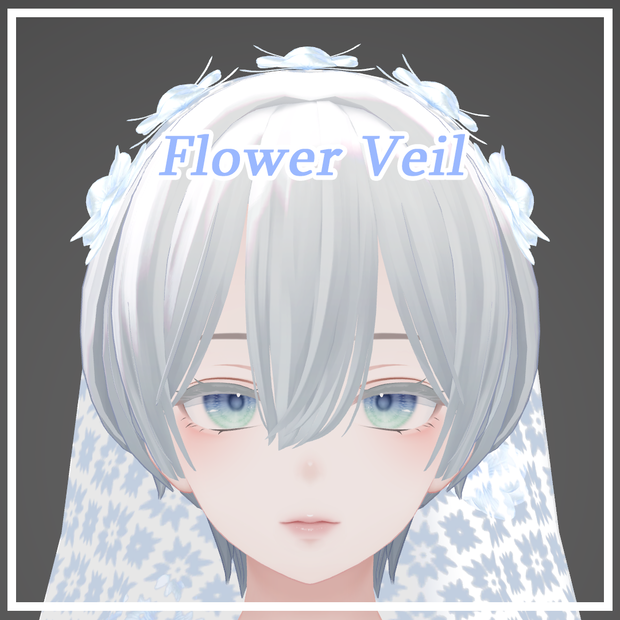 (2item)Flower veil / Flower hairband