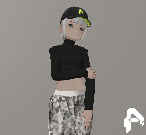 [Cygnet] Longsleeve Croptop for Vrchat