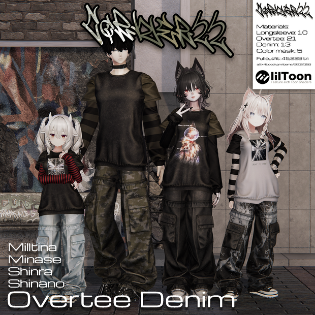 【6アバター対応】Overtee Denim