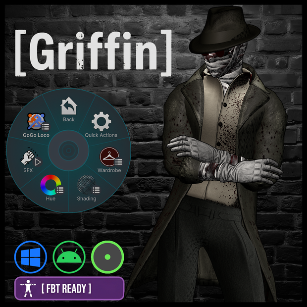 【VRChat Avatar】GRIFFIN / グリフィン (The Invisible Man)
