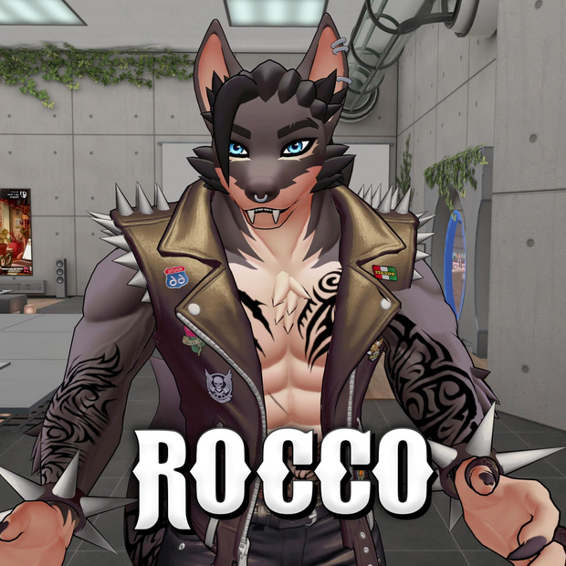 Rocco — バイカー人狼×ヴァンパイア VRChatアバター【PC】