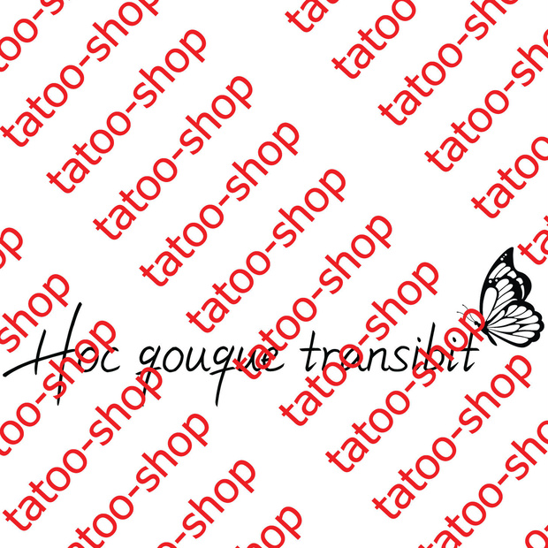 lettering tattoo butterfly