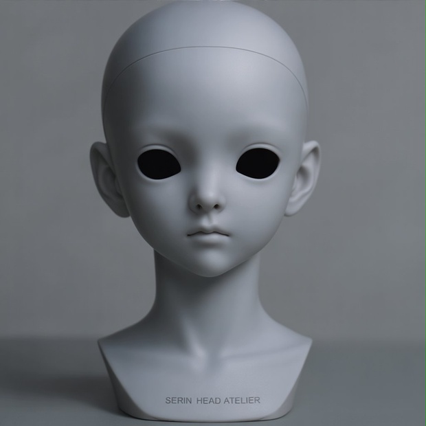 【カスタムヘッド原型】Serin Head Atelier｜3面図デザイン