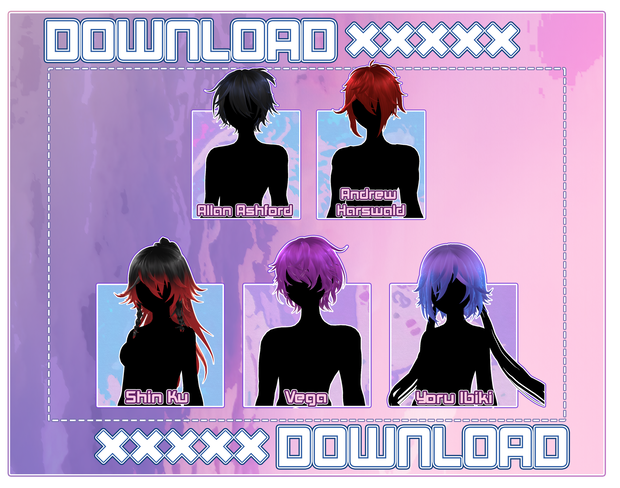 MMD // Hair Pack 2# DOWNLOAD // P2U //