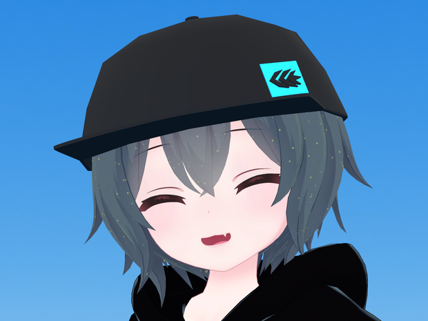 【想定：VRChat】CCWキャップ(帽子) ~ ラスクちゃん size ~ ２色３パターン