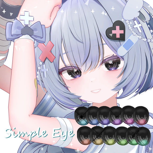 45 Avatar✨️シンプルつやつやEyeTexture【12 Color】