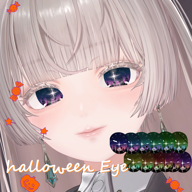 【LUMINA/Eku対応！】HalloweenEyeTexture【4 Avatar】