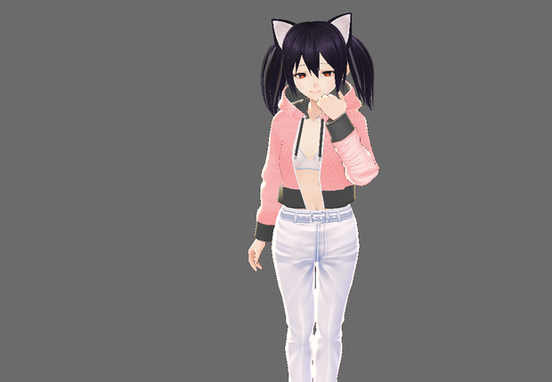 Unzipped Cropped Hoodie