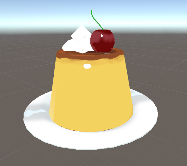 ３Dモデル「プリン」