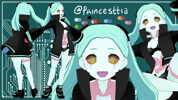 Rebecca from Cyber Punk v2 [VRM file]